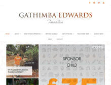 Tablet Screenshot of gathimbaedwardsfoundation.org